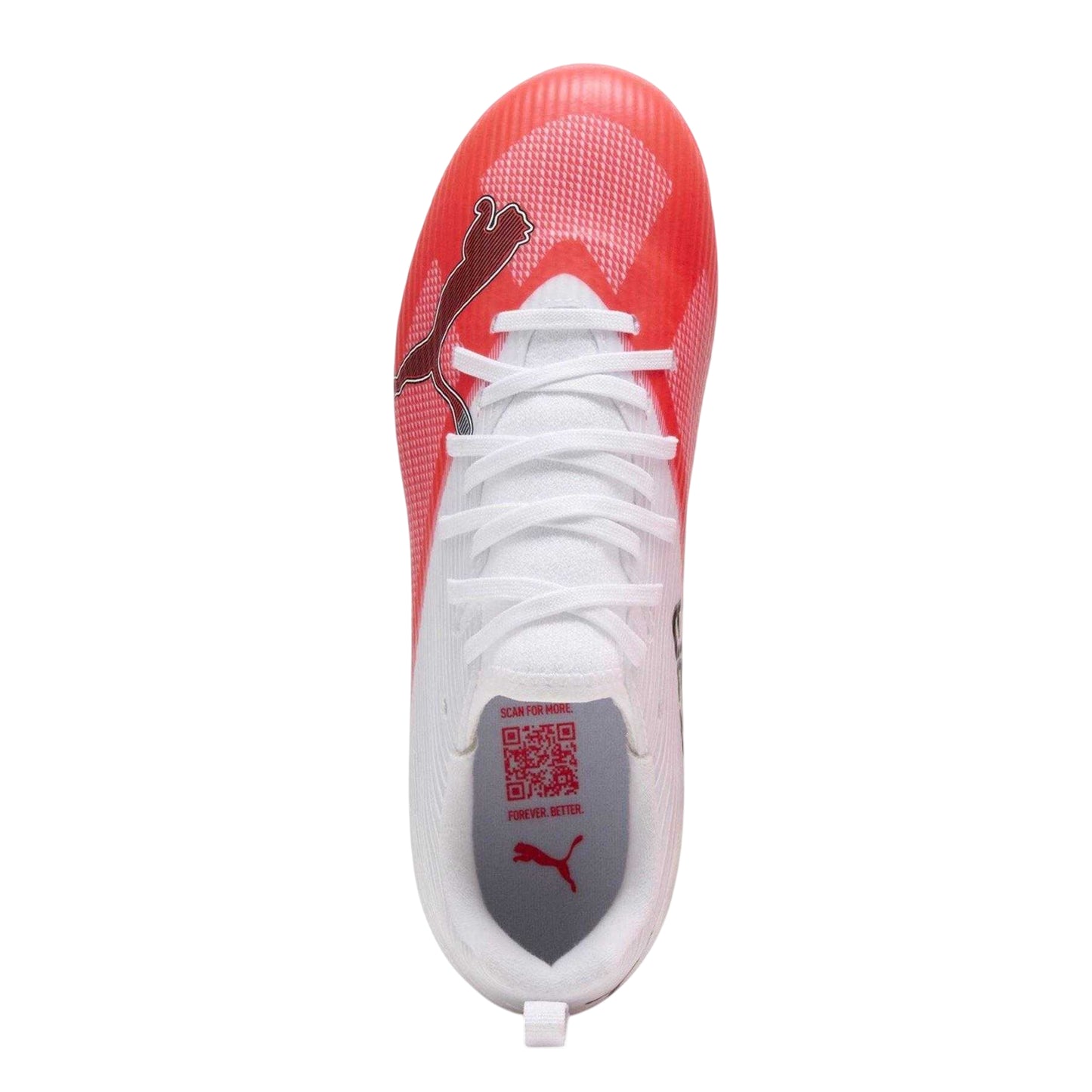 White-Red - Lifestyle - Puma Childrens-Kids Ultra 7.3 Firm Ground Football Boots