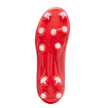 White-Red - Pack Shot - Puma Childrens-Kids Ultra 7.3 Firm Ground Football Boots