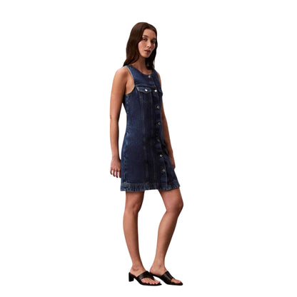 Blue - Lifestyle - Calvin Klein Womens-Ladies Denim Mini Dress