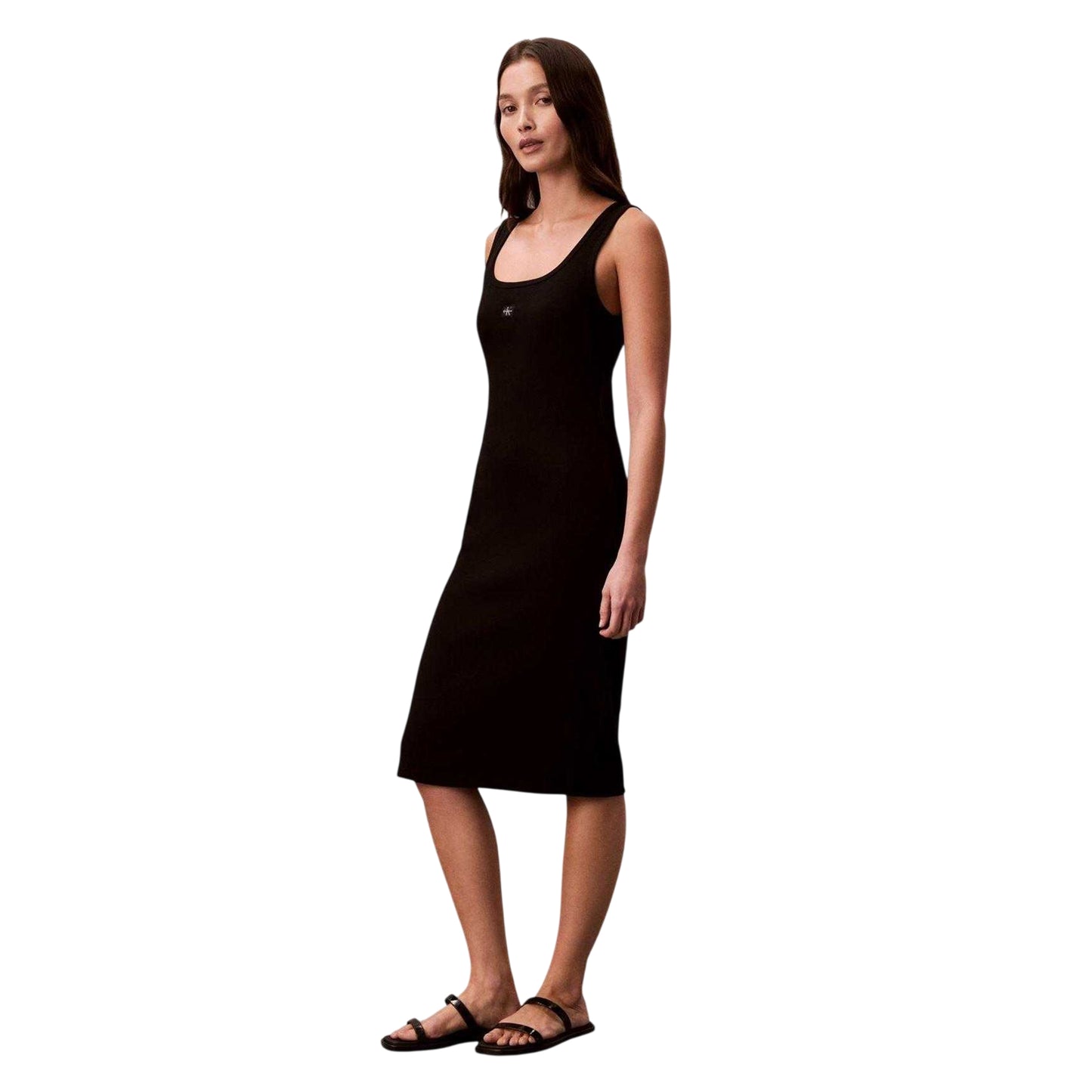 Black - Side - Calvin Klein Womens-Ladies Tailored Mini Dress