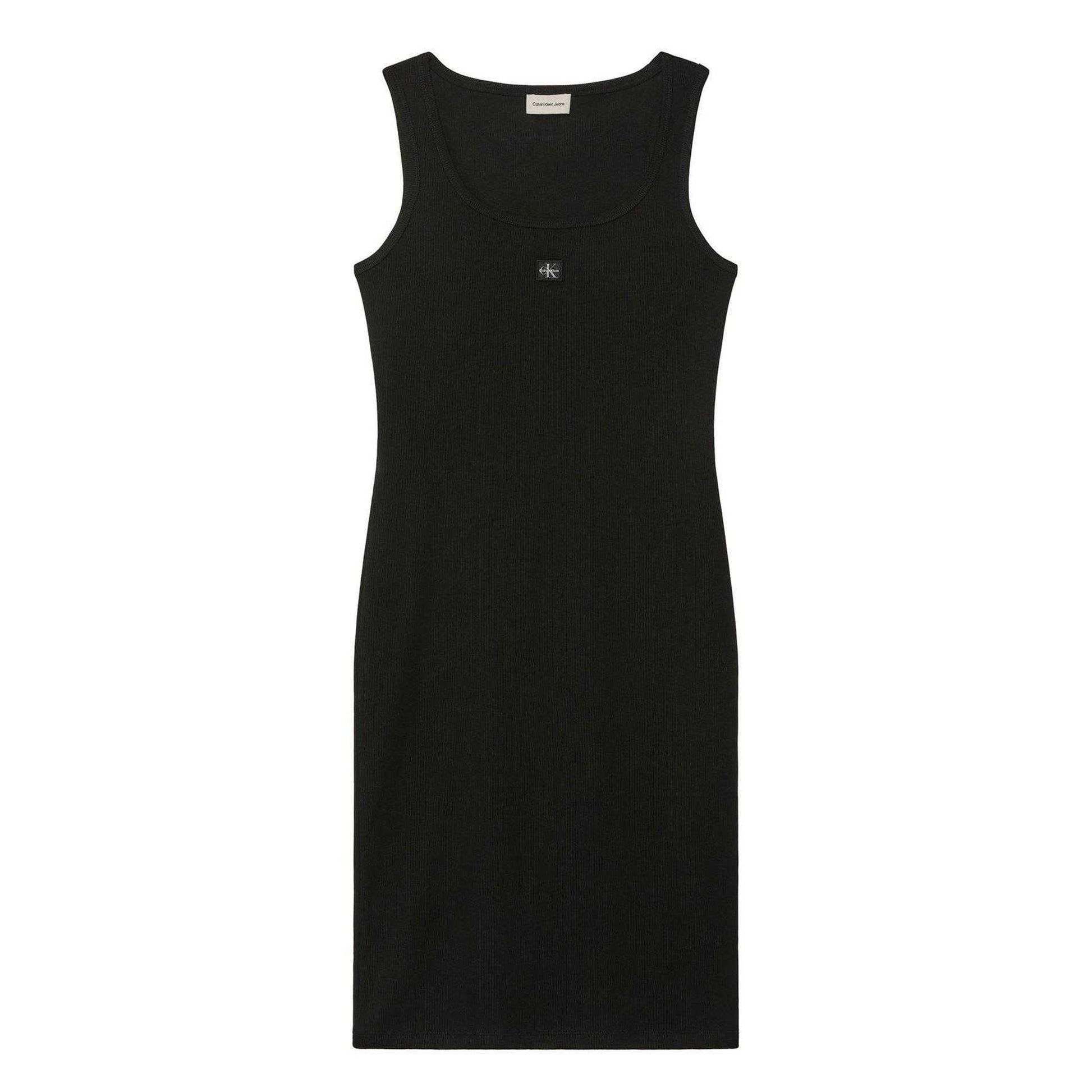 Black - Front - Calvin Klein Womens-Ladies Tailored Mini Dress