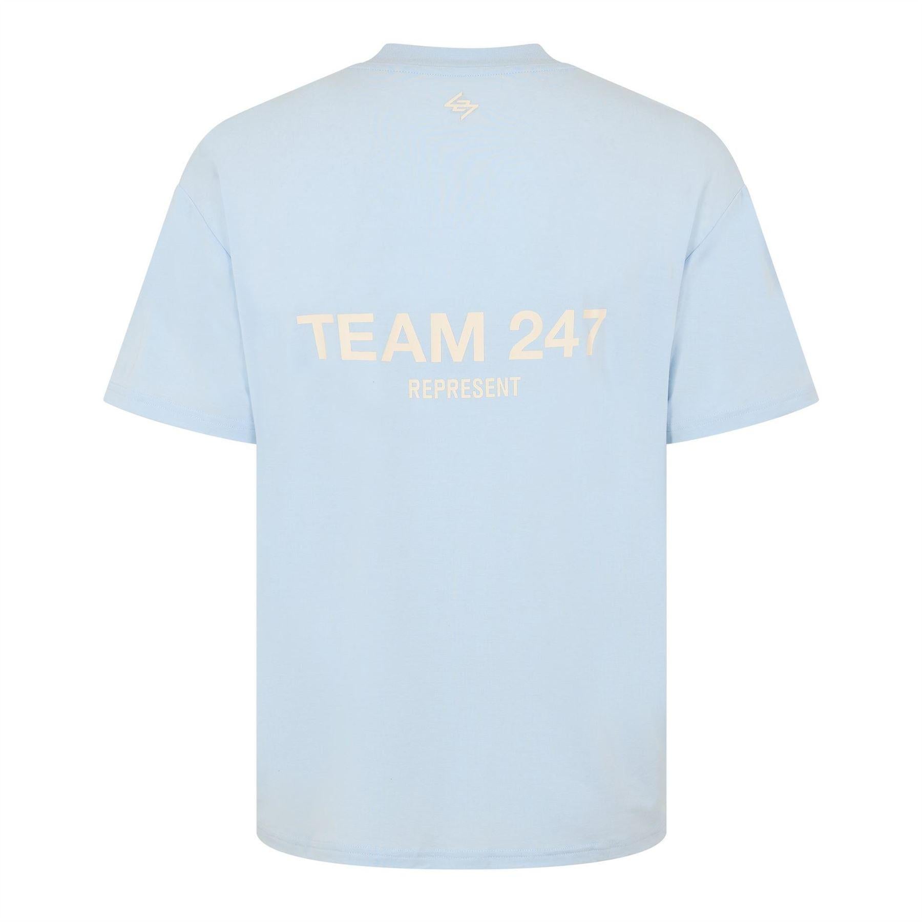 Glacier - Back - Represent Mens 247 Oversized Gym T-Shirt
