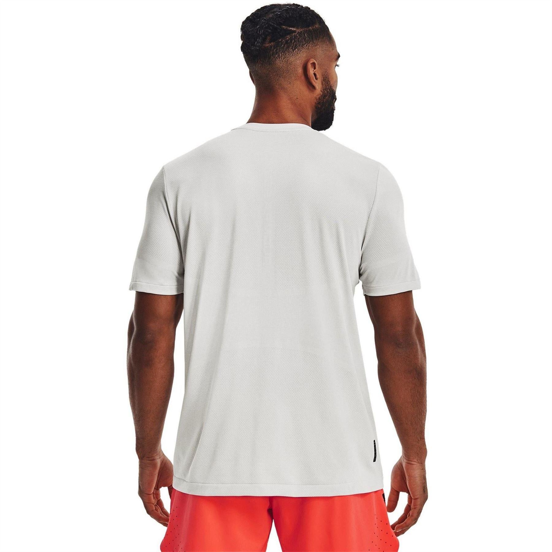 White - Pack Shot - Under Armour Mens Vanish Elite Seamless T-Shirt
