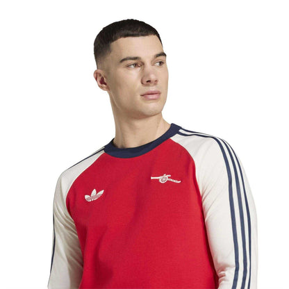 Claret Red-White - Side - Adidas Mens OG Arsenal FC T-Shirt