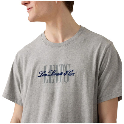 Heather Grey - Side - Levis Mens Relaxed Fit T-Shirt