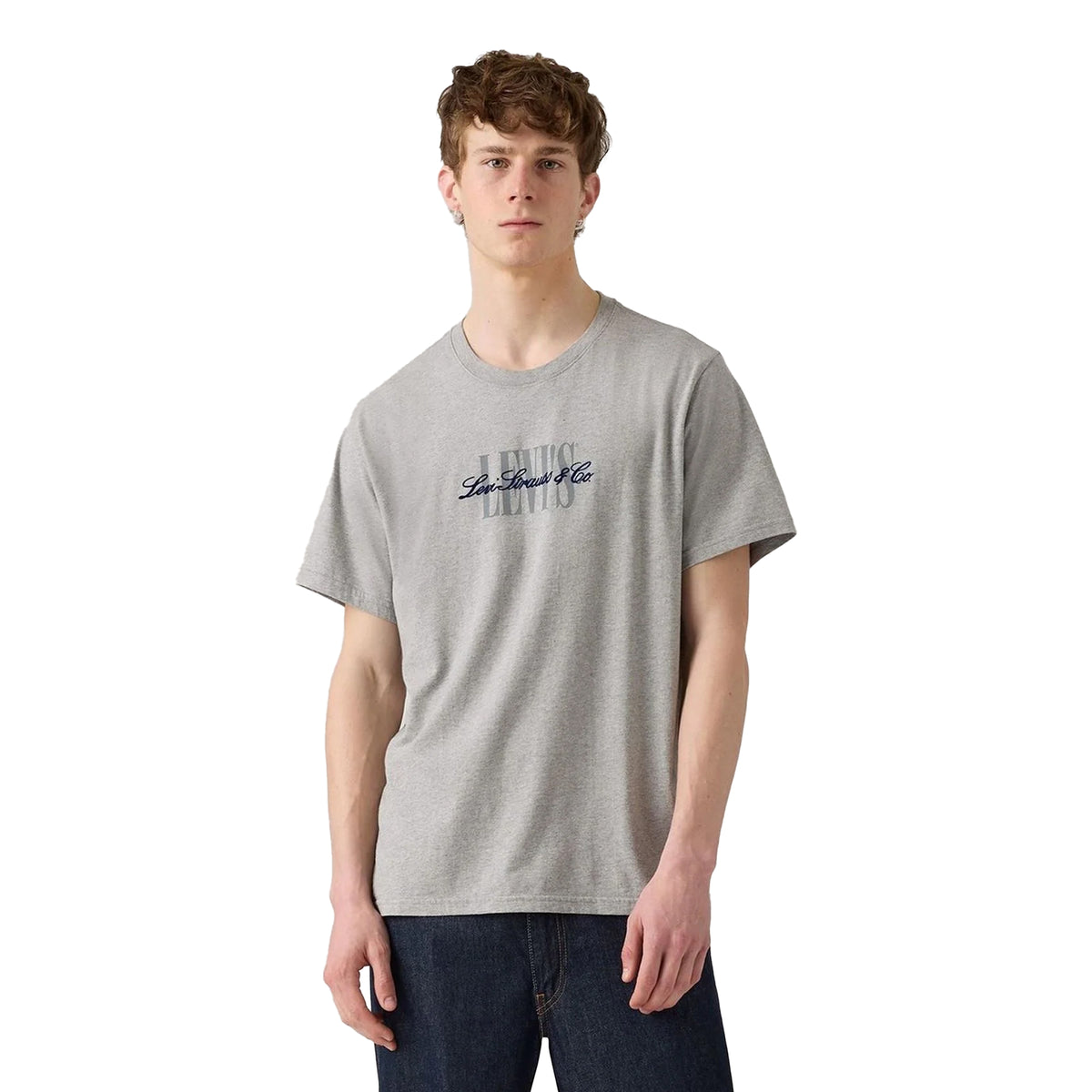Heather Grey - Lifestyle - Levis Mens Relaxed Fit T-Shirt