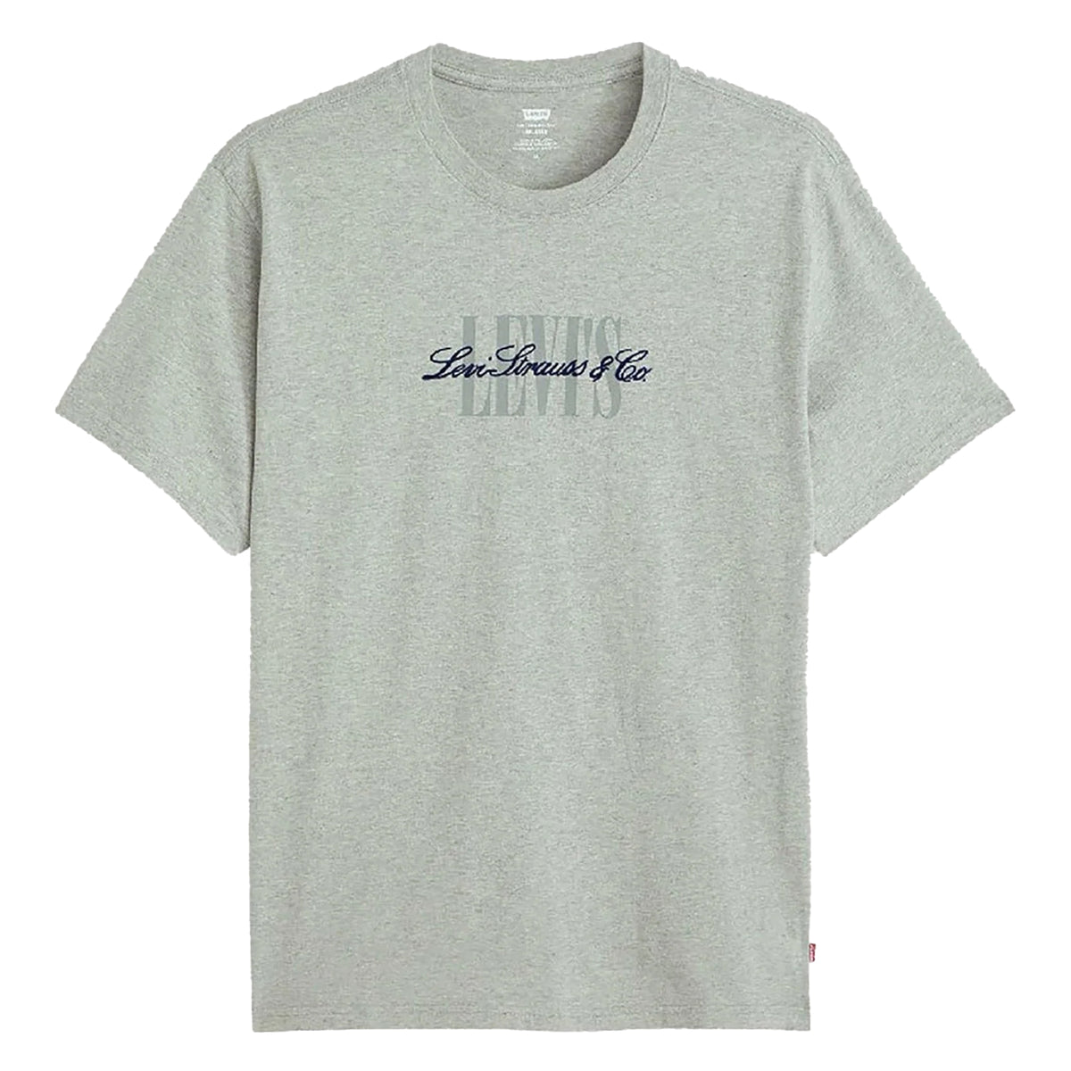 Heather Grey - Front - Levis Mens Relaxed Fit T-Shirt