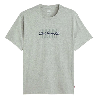 Heather Grey - Front - Levis Mens Relaxed Fit T-Shirt