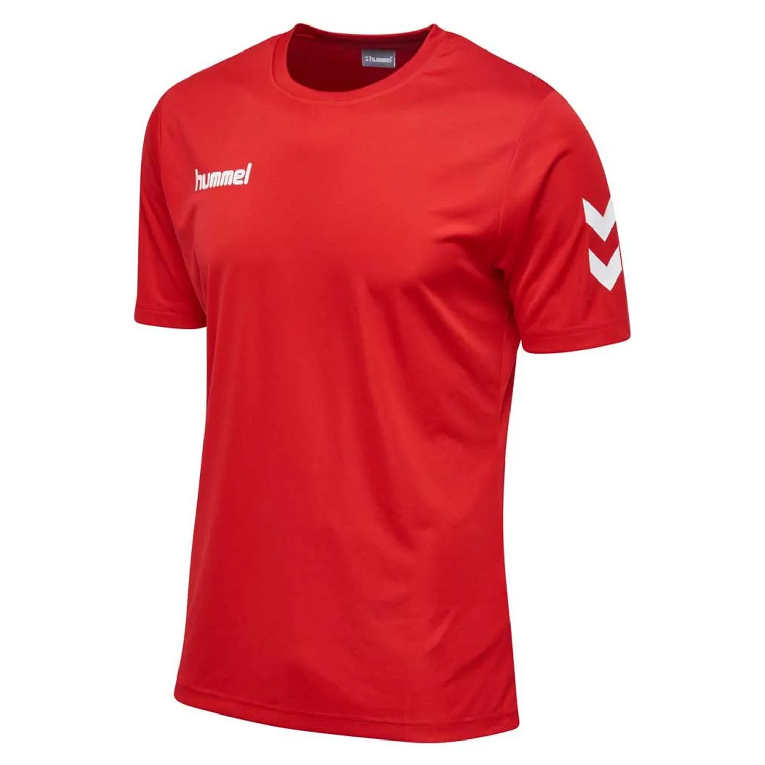 Red - Side - Hummel Mens Core Hybrid T-Shirt