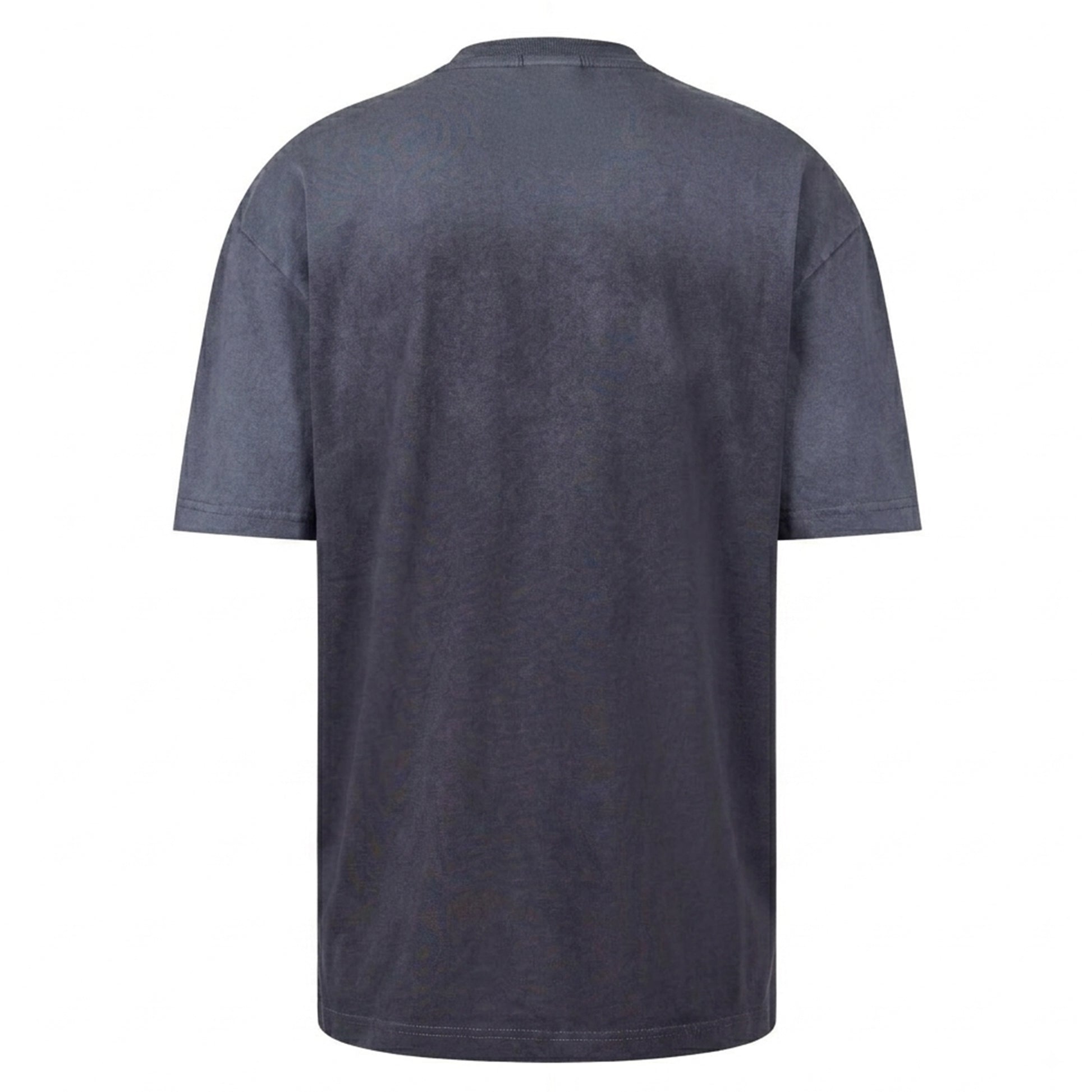 Thunder Grey - Back - Blank Essentials Mens Washed Oversized T-Shirt