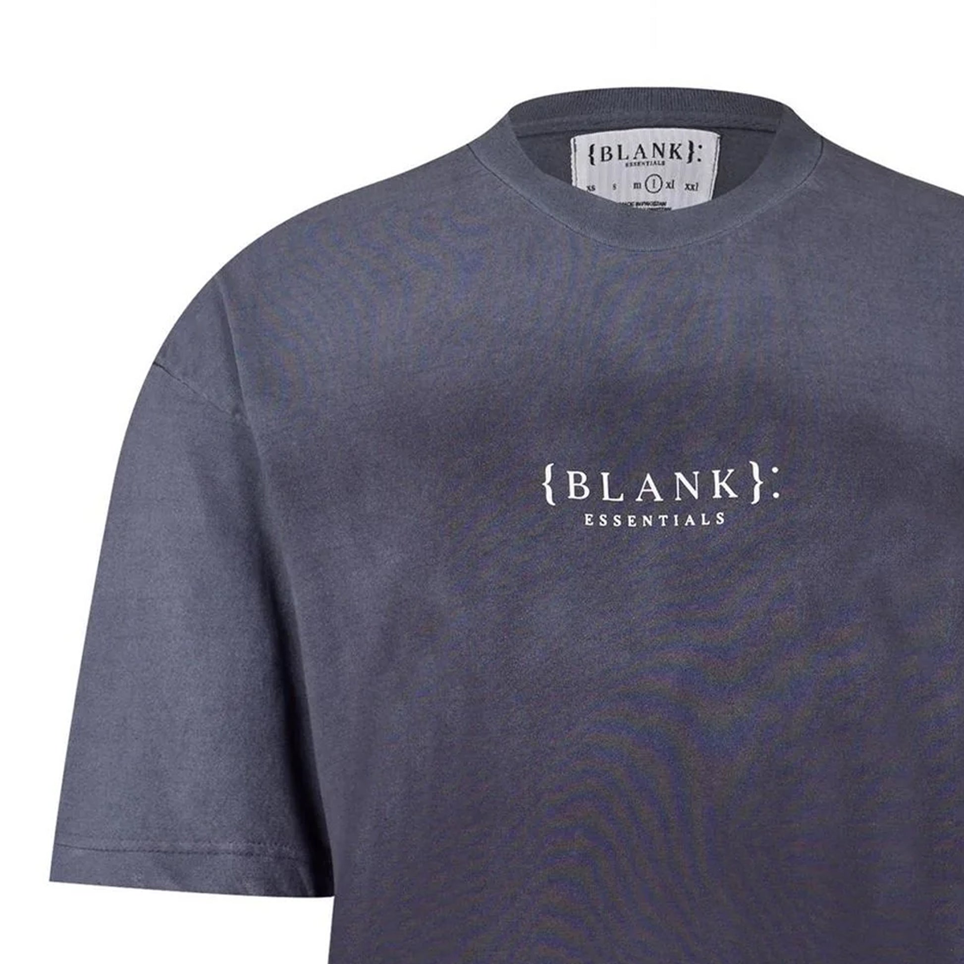 Thunder Grey - Side - Blank Essentials Mens Washed Oversized T-Shirt