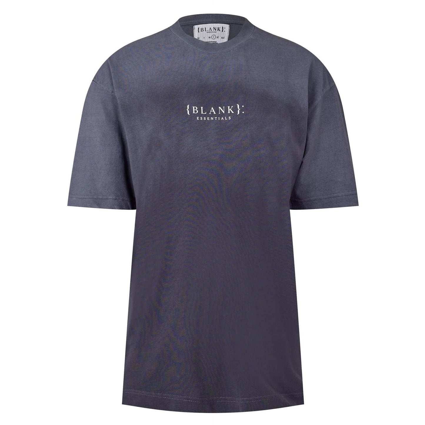 Thunder Grey - Front - Blank Essentials Mens Washed Oversized T-Shirt