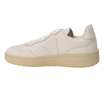White - Back - Veja Womens-Ladies Bastle Leather Court Trainers