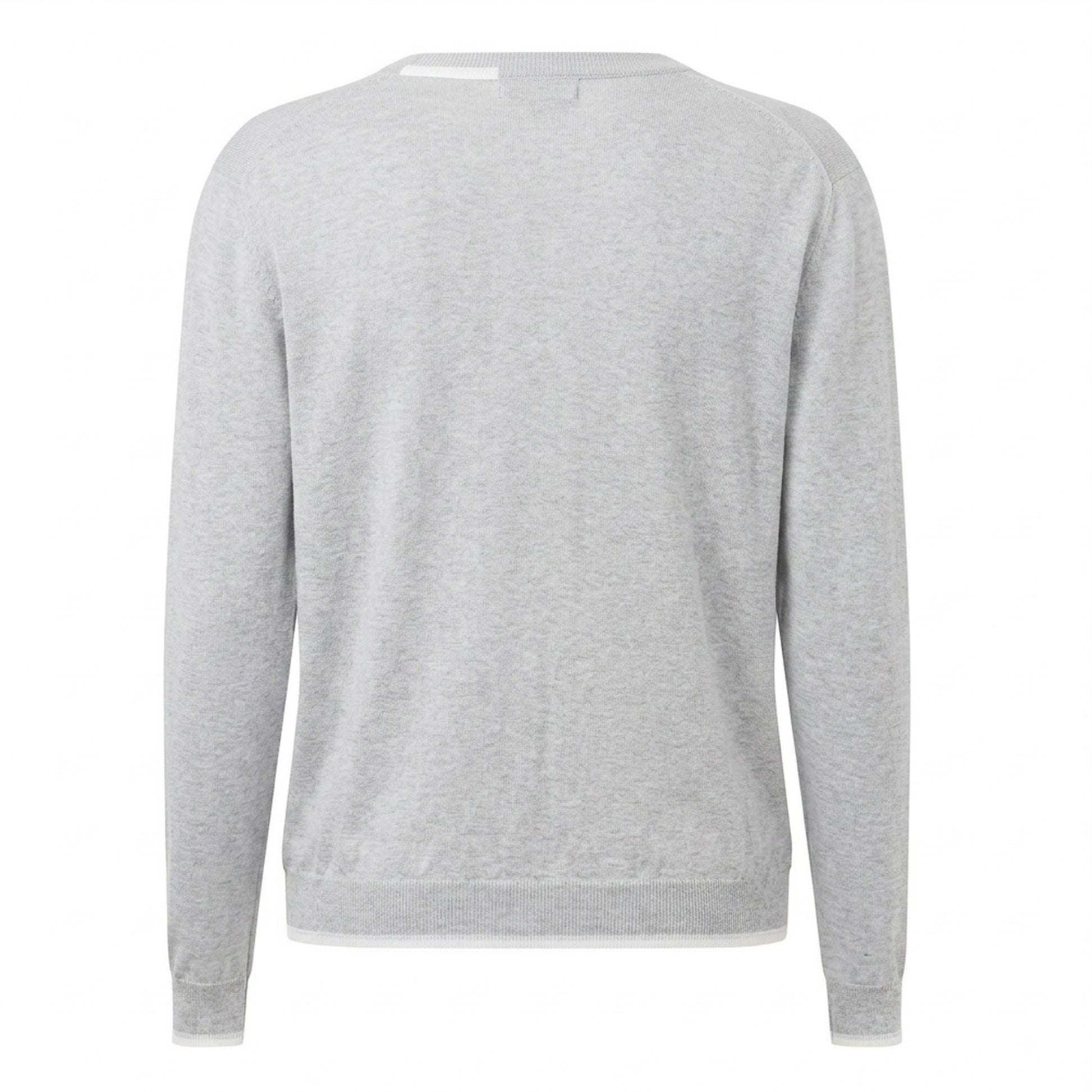 Grey - Back - Maison Kitsuné Mens Fox Head Cardigan