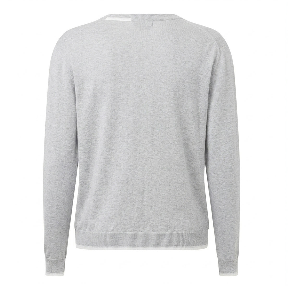 Grey - Back - Maison Kitsuné Mens Fox Head Cardigan