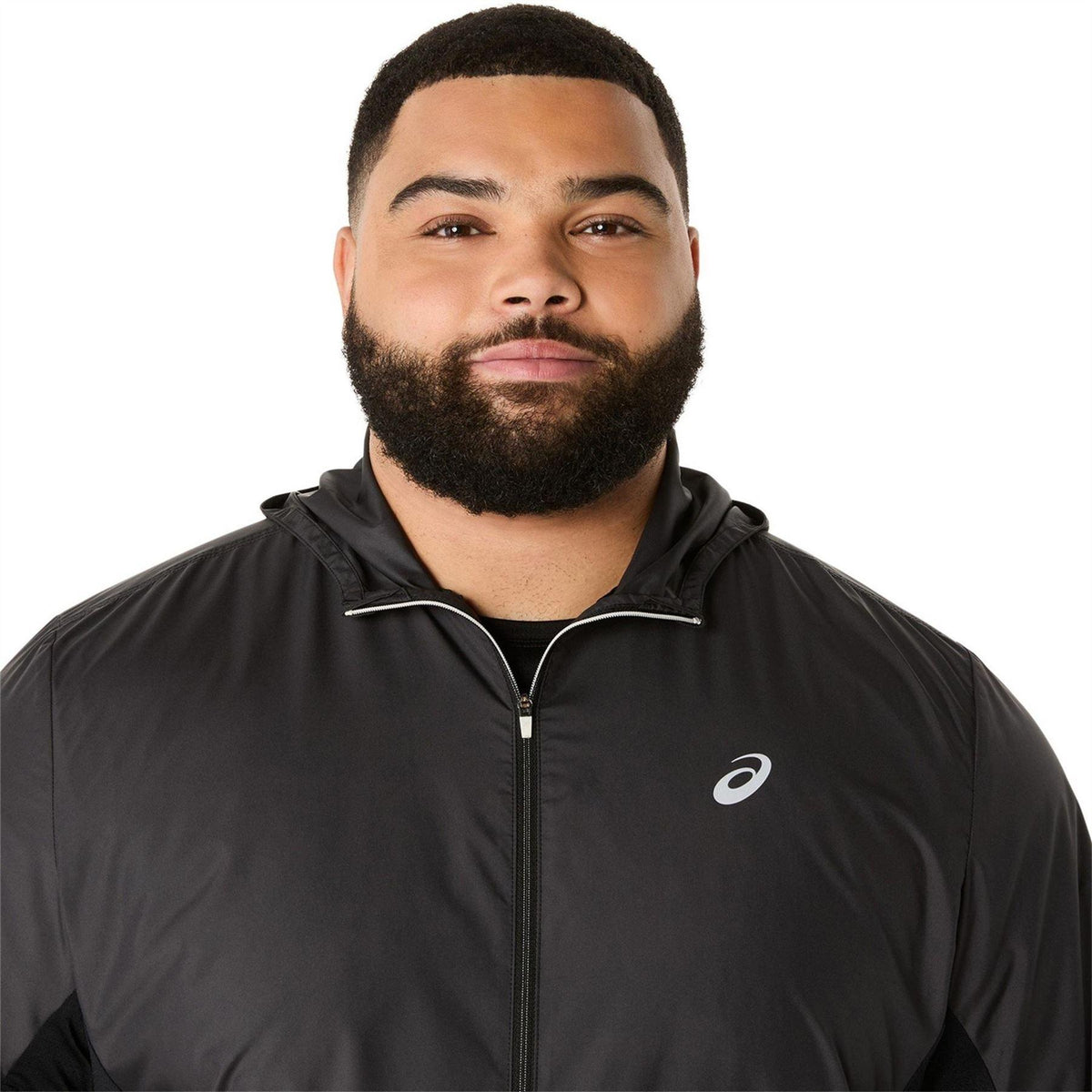 Black - Side - Asics Mens Performance Lightweight Athletic Jacket