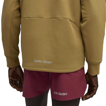 Honey-Butter - Side - Puma Mens Saysky Performance Running Anorak