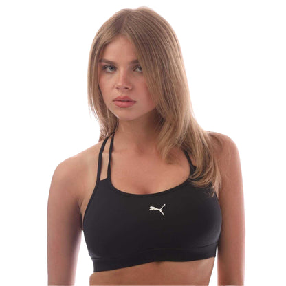 Black - Side - Puma Womens-Ladies Move Strappy Bra