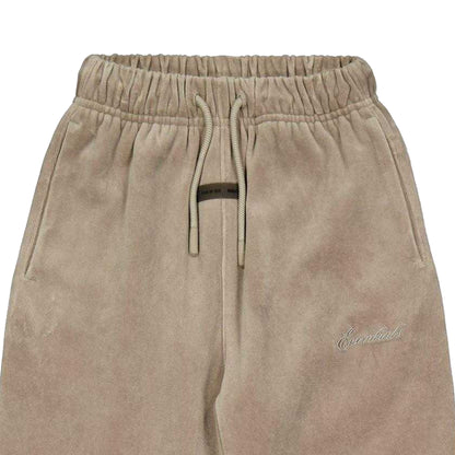 Smoke Grey - Side - Fear Of God Essentials Childrens-Kids Wide Leg Joggers