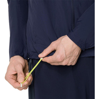 Midnight Blue - Lifestyle - Asics Mens Road Packable Long-Sleeved Jacket