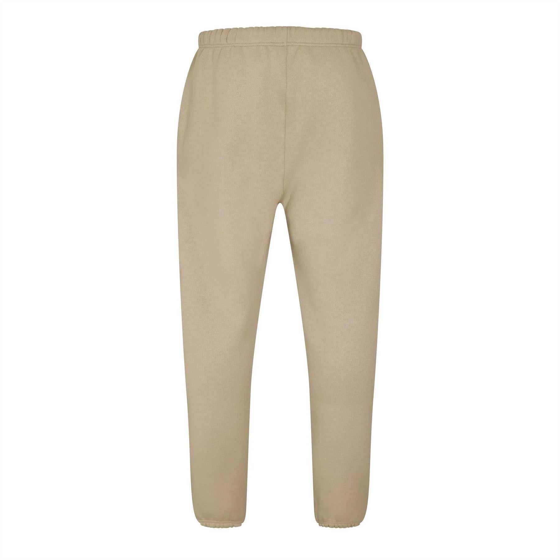 Beige - Back - Fear Of God Essentials Mens Slim Jogging Bottoms