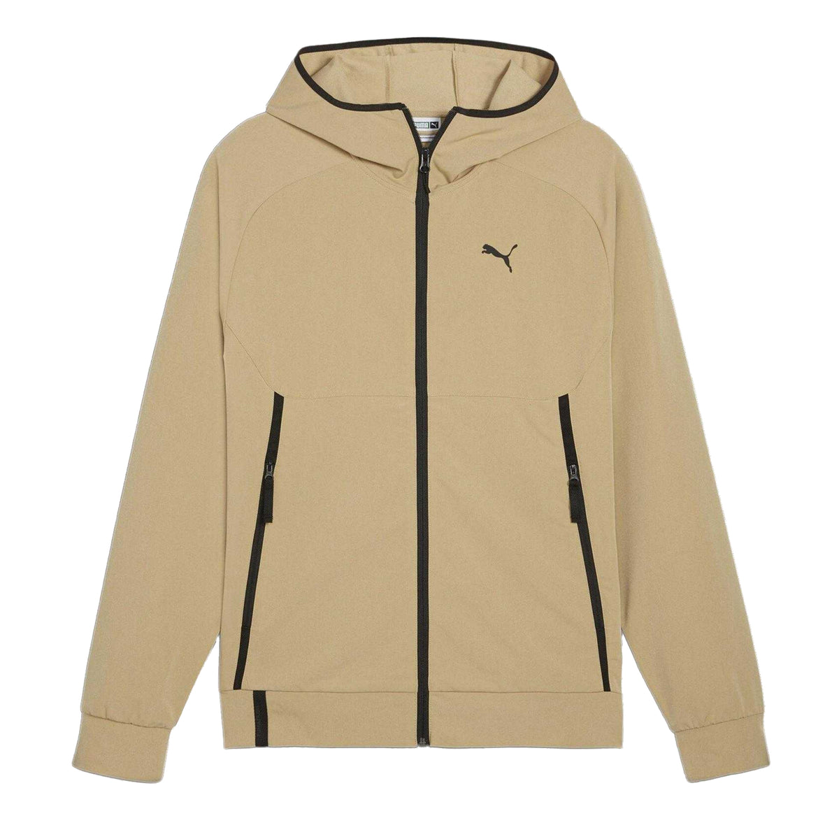 Tan - Front - Puma Mens Technical Track Jacket