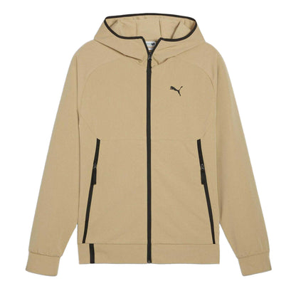 Tan - Front - Puma Mens Technical Track Jacket