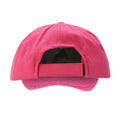 Pink - Back - Off White Childrens-Kids Rounded Baseball Cap