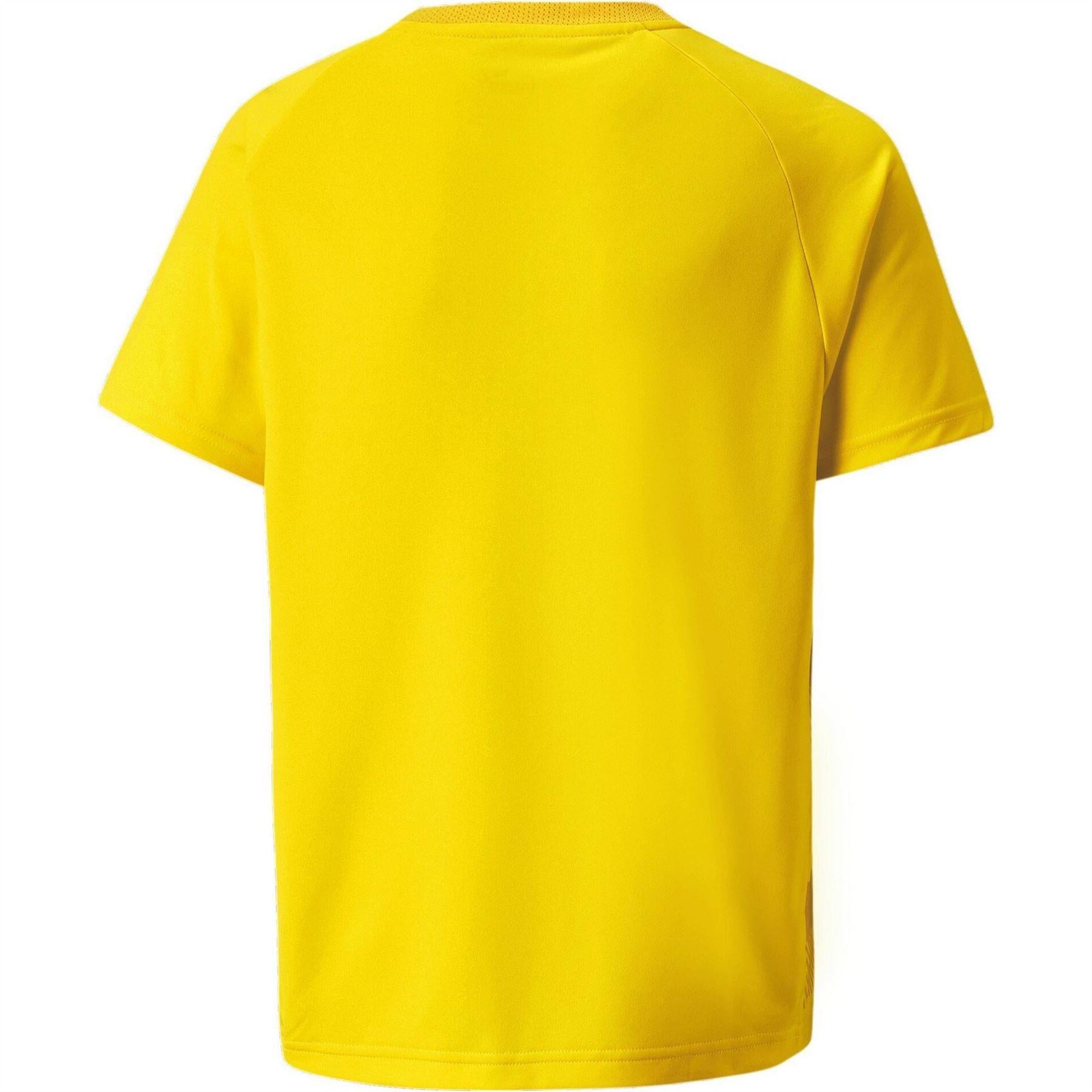 Yellow - Back - Puma Childrens-Kids TeamVision T-Shirt