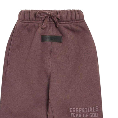 Plum - Side - Fear Of God Essentials Childrens-Kids Jogging Bottoms
