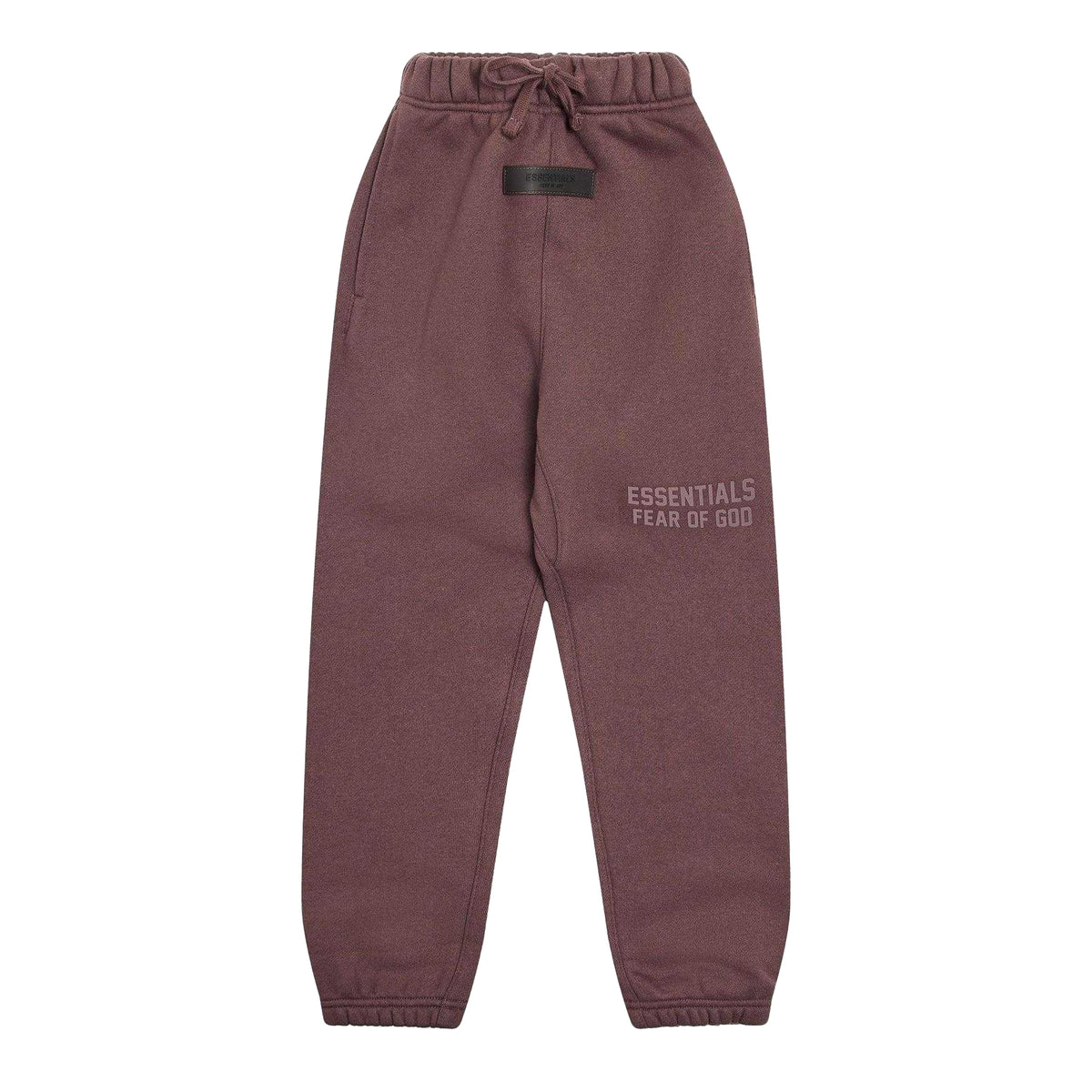 Plum - Front - Fear Of God Essentials Childrens-Kids Jogging Bottoms