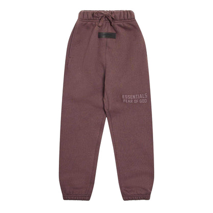 Plum - Front - Fear Of God Essentials Childrens-Kids Jogging Bottoms
