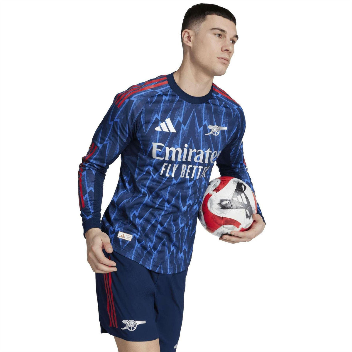 Blue-Red - Pack Shot - Adidas Mens 25-26 Arsenal FC Away Jersey