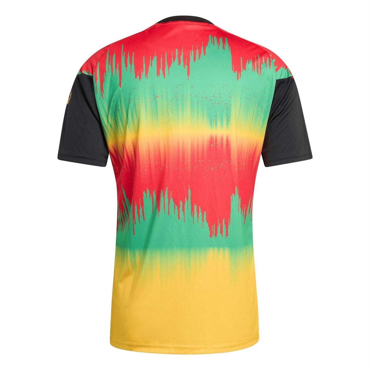 Gold-Green - Back - Adidas Mens 2026 Pre Match Jamaica Contrast Panel Football Shirt