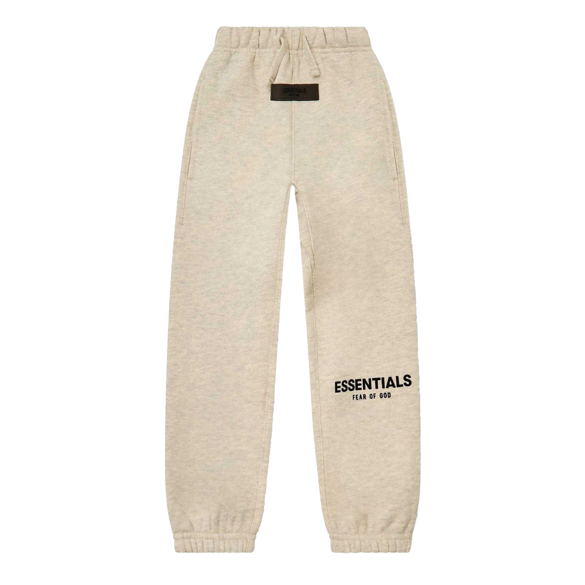 Oatmeal - Back - Fear Of God Essentials Childrens-Kids Fleece Tapered Jogging Bottoms