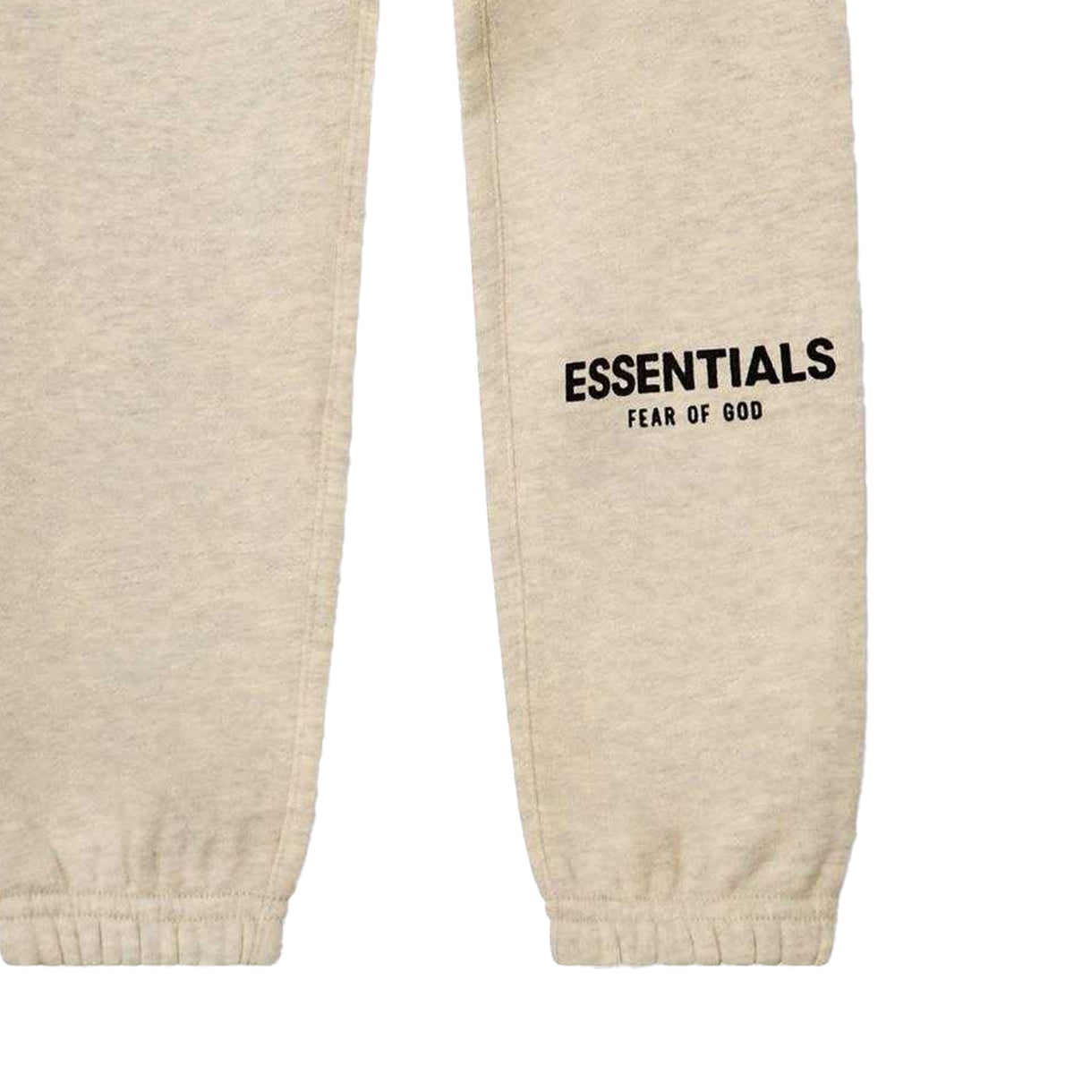Oatmeal - Side - Fear Of God Essentials Childrens-Kids Fleece Tapered Jogging Bottoms