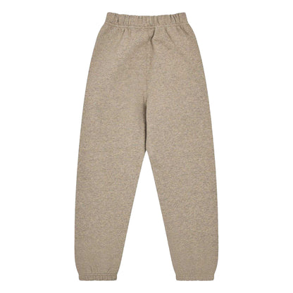 Oatmeal Grey - Back - Fear Of God Essentials Childrens-Kids Fleece Tapered Jogging Bottoms