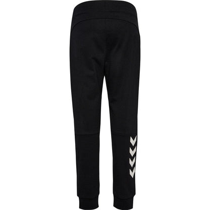 Black - Back - Hummel Childrens-Kids Adjustable Waist Jogging Bottoms