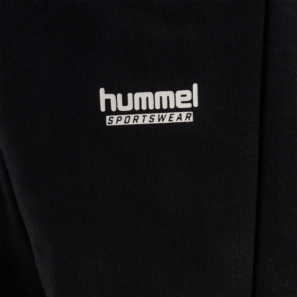 Black - Side - Hummel Childrens-Kids Adjustable Waist Jogging Bottoms
