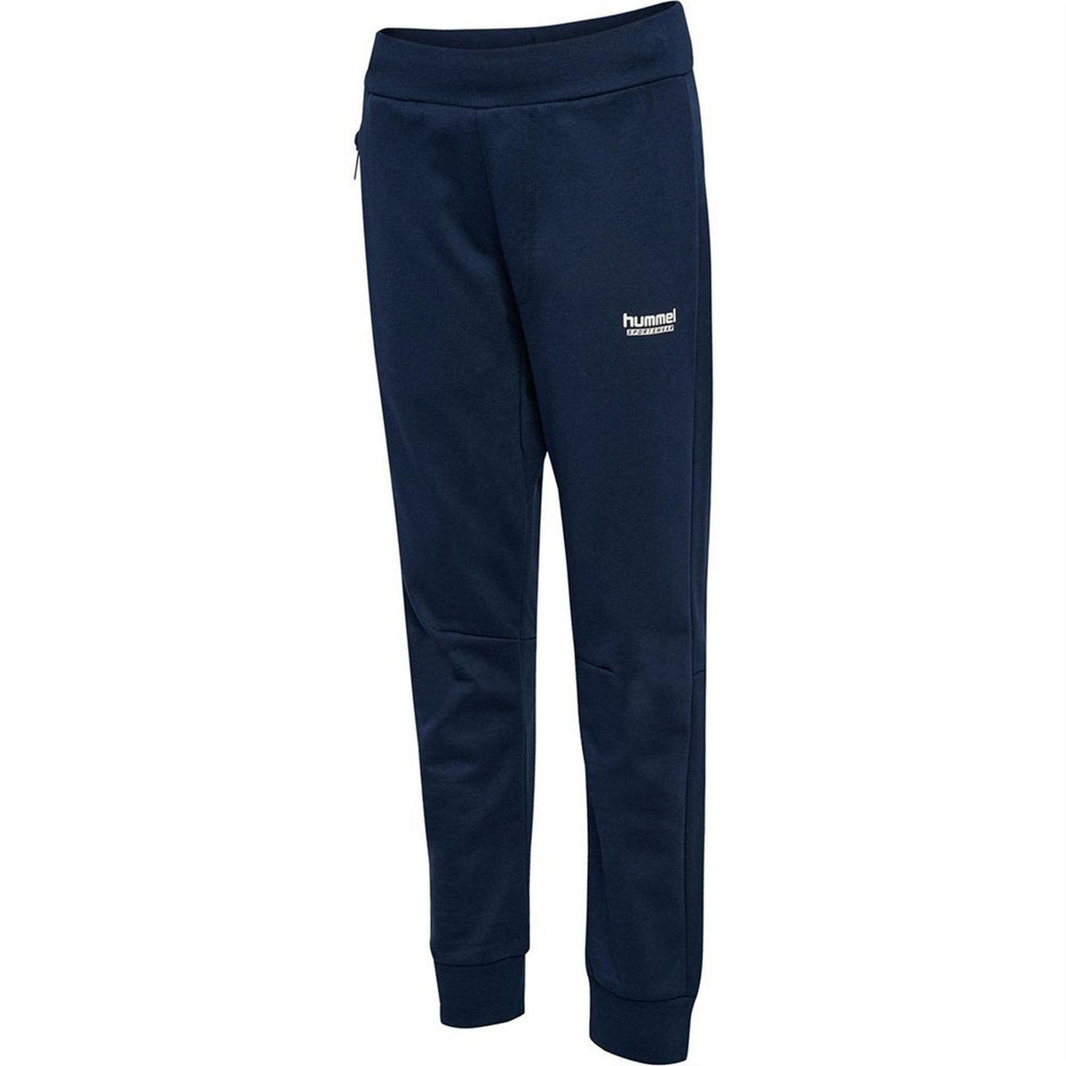 Dress Blues - Side - Hummel Childrens-Kids Adjustable Waist Jogging Bottoms