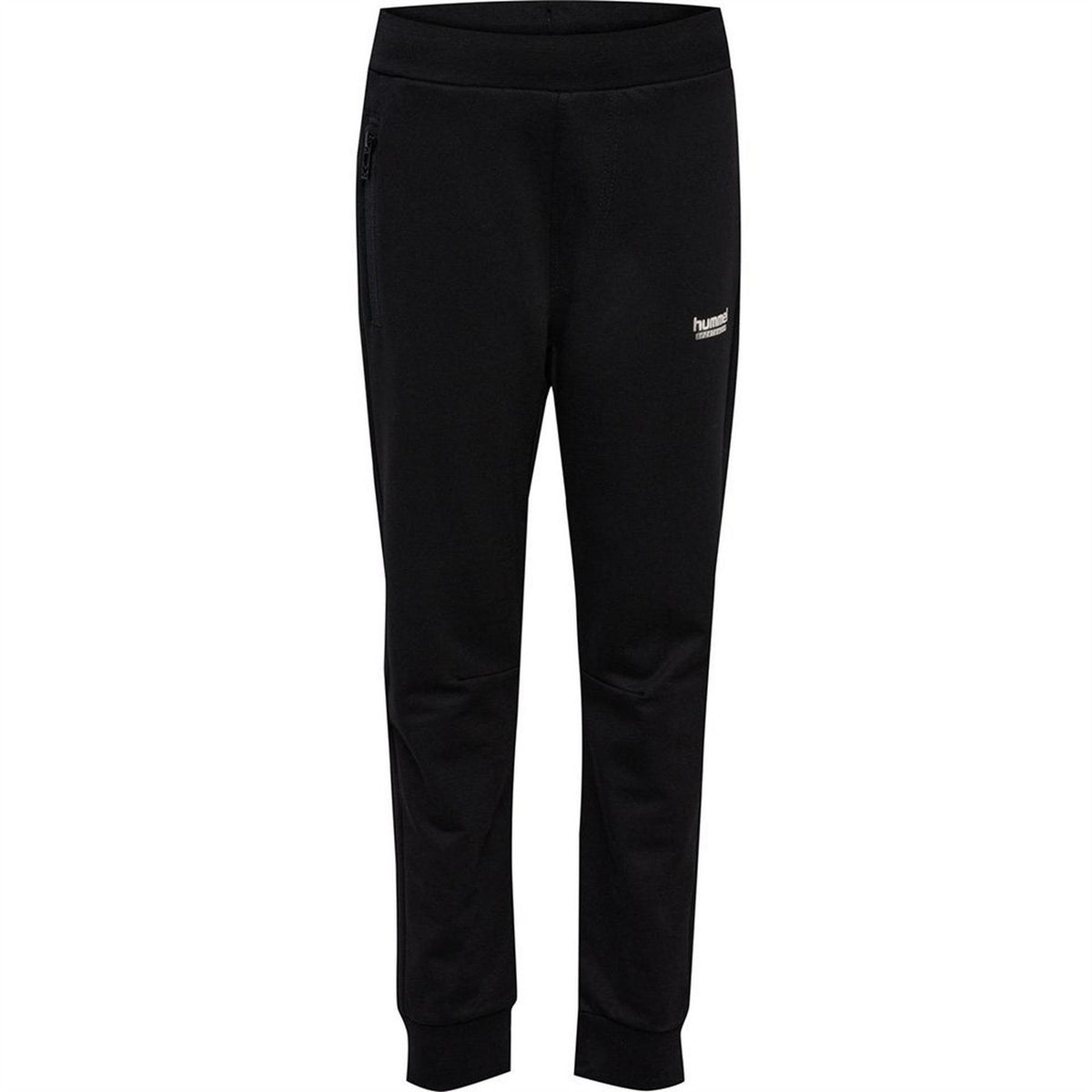 Black - Front - Hummel Childrens-Kids Adjustable Waist Jogging Bottoms