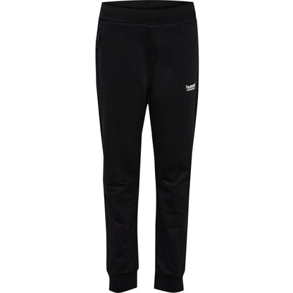 Black - Front - Hummel Childrens-Kids Adjustable Waist Jogging Bottoms