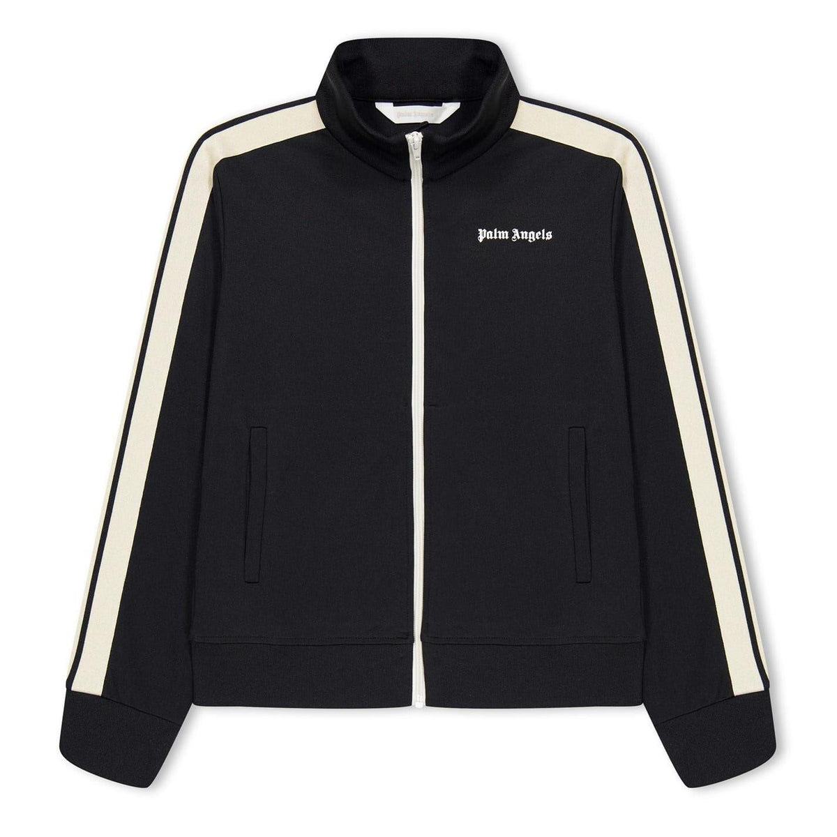 Black - Front - Palm Angels Childrens-Kids Track Jacket