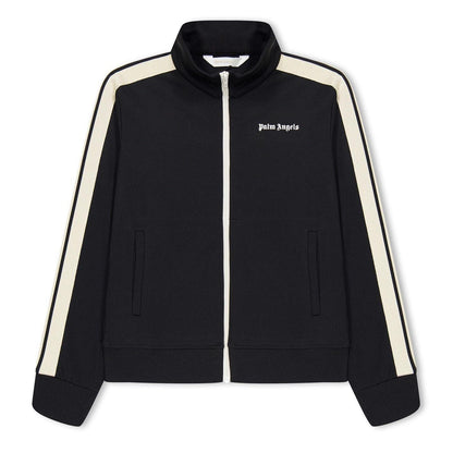 Black - Front - Palm Angels Childrens-Kids Track Jacket