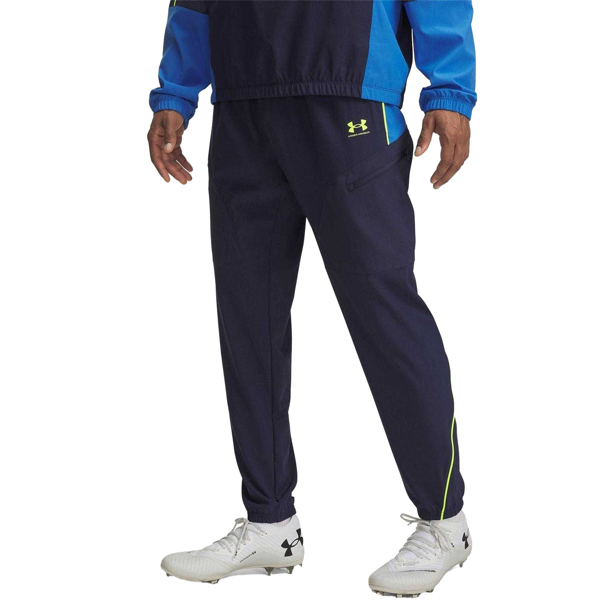 Blue - Front - Under Armour Mens Challenger Trousers