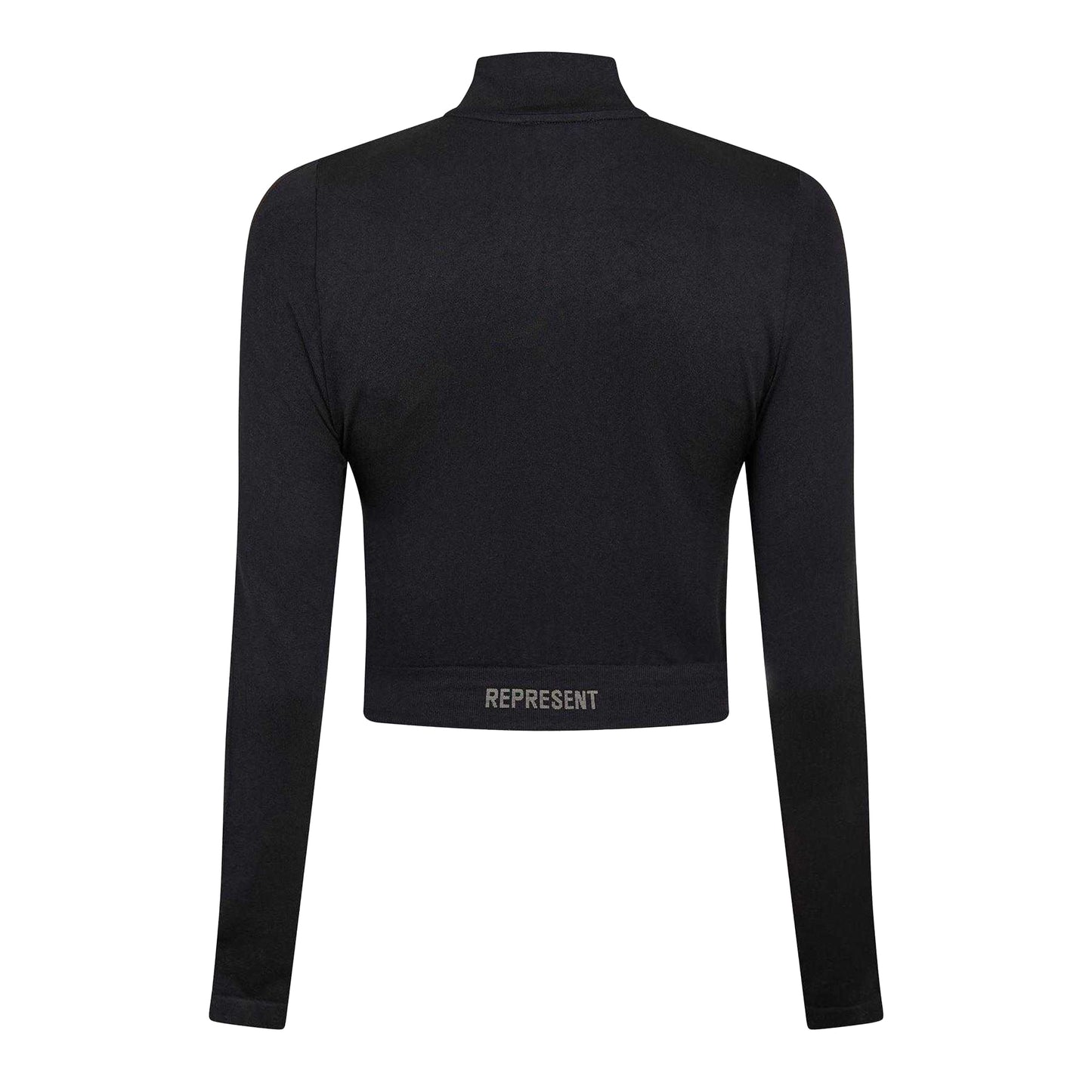 Jet Black - Back - Represent Womens-Ladies Cropped Long-Sleeved Jacket