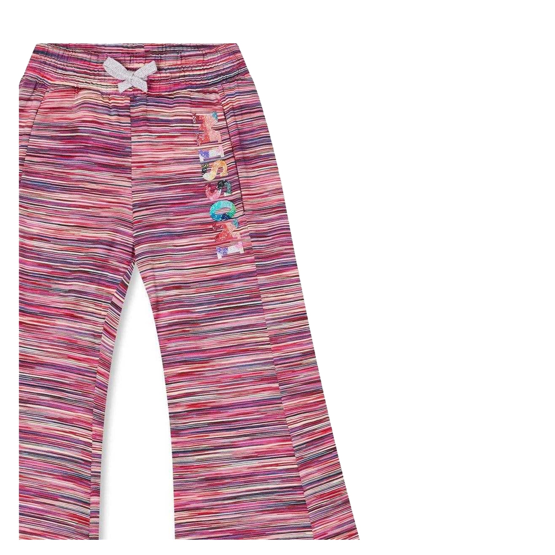 Fuchsia Pink - Side - Missoni Childrens-Kids Groovy Joggers