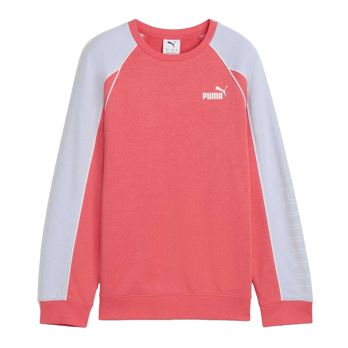 Peach - Front - Puma Childrens-Kids Sportstyle Relaxed Fit Raglan Long-Sleeved Sweatshirt