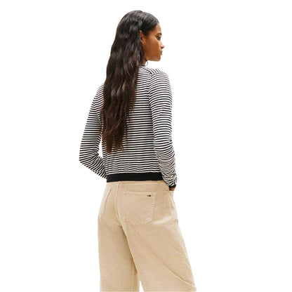 Black - Back - Tommy Jeans Womens-Ladies Jeans Cardigan