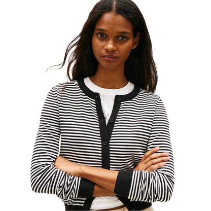 Black - Side - Tommy Jeans Womens-Ladies Jeans Cardigan